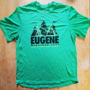 Eugene Marathon 2019 Nike Dri-Fit Size M Medium Mens T-Shirt Shirt Run Oregon